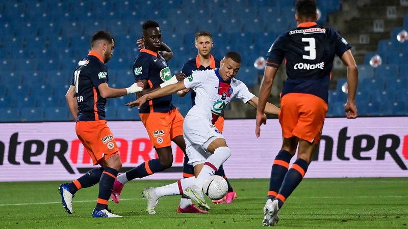 Mbappe giúp PSG vượt lên và tỏa sáng trước Montpellier