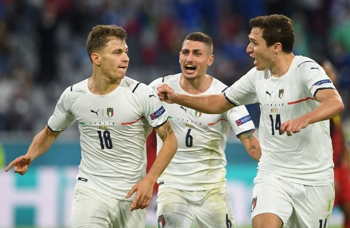 Italia dành chiến thắng nghẹt thở trước Bỉ 