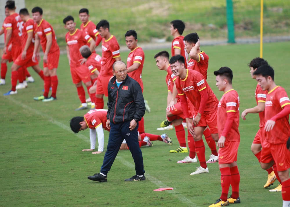 Thầy trò HLV Park Hang-seo chuẩn bị vòng loại cuối World Cup 2022